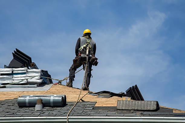 Professional Roofing technician working in Cherry Valley, IL